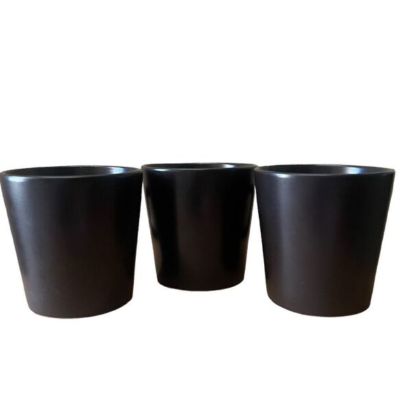 Stone+Lain Chocolate Brown Matte Square Handle Stoneware Mug Trio Set of 3 - Picture 4 of 11